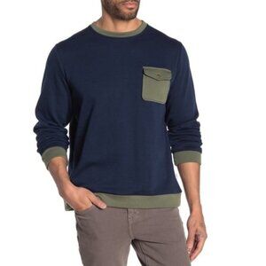 Onia Hudson Colorblock Crew Neck Sweatshirt